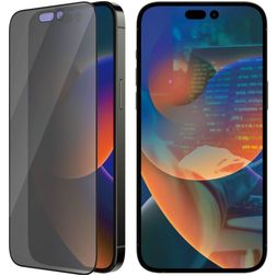 PanzerGlass Ultra-Wide Fit iPhone 14 Pro Max Verre trempé Protection d'écran Confidentialité - Compatible Coque + Cadre d'installation