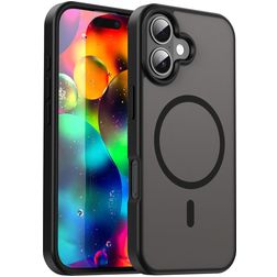 Mobigear Shockproof Coque iPhone 17 MagSafe Coque arrière Rigide - Noir