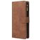 Mobigear Zipper Housse Samsung Galaxy A71 Etui Porte-Monnaie - Marron