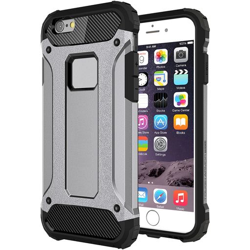 Mobigear Outdoor Coque iPhone 6s Plus Coque arrière Rigide Anti-Chocs - Gris