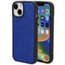 Mobiparts Classic Coque iPhone 15 MagSafe Coque arrière en TPU,Similicuir - Sapphire Blue