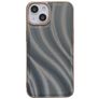 Mobigear Wavy iPhone 14 Plastique rigide Coque arrière - Argent