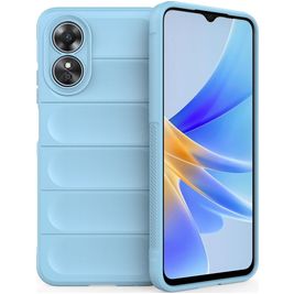 Mobigear Bumpy Coque OPPO A17 Coque arrière en TPU Souple - Bleu