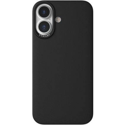 Nudient Thin Precise Coque iPhone 16 MagSafe Coque arrière Rigide - Ink Black