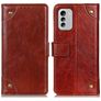 Mobigear Ranch Housse Nokia G60 5G Etui Porte-Monnaie - Marron