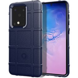 Mobigear Rugged Shield Coque Samsung Galaxy Note 20 Coque arrière en TPU Souple Anti-Chocs - Bleu