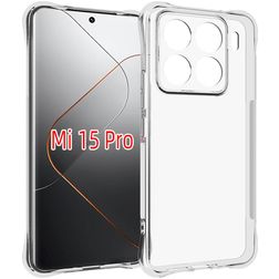 Mobigear Cushion Transparent Xiaomi 15 Pro TPU souple Coque arrière - Transparent