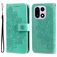 Mobigear Flowers Housse OnePlus 15 Etui Porte-Monnaie - Vert