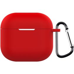 Mobigear Colors Coque Apple AirPods 4 Coque en Silicone Souple - Rouge