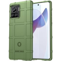 Mobigear Rugged Shield Coque Motorola Edge 30 Ultra Coque arrière en TPU Souple Anti-Chocs - Vert