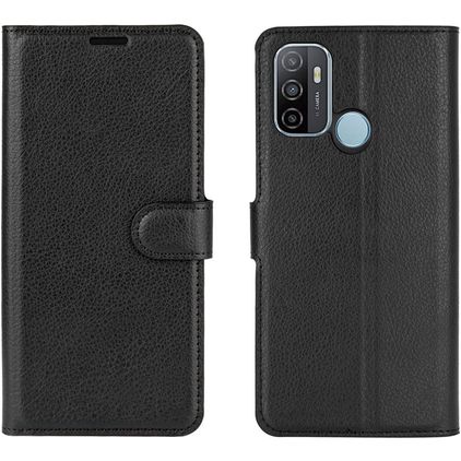 Mobigear Classic Housse OPPO A53s Etui Porte-Monnaie - Noir