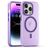 Mobigear Shockproof Coque iPhone 16 Pro MagSafe Coque arrière en TPU Souple - Violet