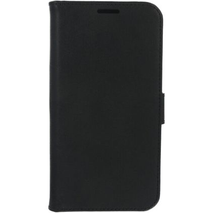Valenta Classic Housse iPhone 12 Pro Max Etui en Cuir Véritable Porte-Monnaie - Noir