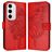 Mobigear Butterfly Housse Samsung Galaxy S24 FE Etui Porte-Monnaie - Rouge