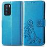 Mobigear Clover OPPO Reno 6 Pro 5G Étui Portefeuille - Bleu