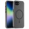 Mobigear Shockproof iPhone 16e MagSafe Plastique rigide Coque arrière - Noir