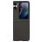 Mobigear Carbon OPPO Find N2 Flip Plastique rigide Coque arrière - Noir