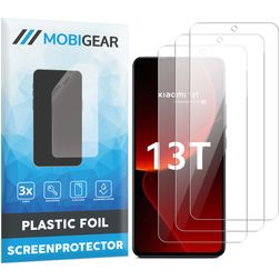 Mobigear Xiaomi 13T Protection d'écran Film - Compatible coque (Lot de 3)