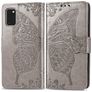 Mobigear Butterfly Housse Samsung Galaxy A41 Etui Porte-Monnaie - Gris
