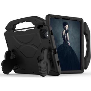 Mobigear Thumbs Up Coque iPad Pro 11 Pouces (2021) Coque de tablette pour enfants avec Poignée Enfants en EVA - Noir