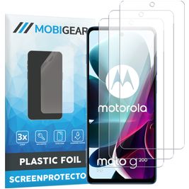 Mobigear Motorola Moto G200 5G Protection d'écran Film - Compatible Coque (Lot de 3)