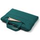 Mobigear Denim Zipper Sac à bandoulière Ordinateur portable 13 - 14 Pouces Sacoche ordinateur - Vert