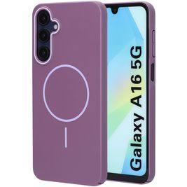 Mobiparts Slim Line Coque Samsung Galaxy A16 MagSafe Coque arrière Rigide - Imperial Purple