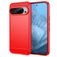 Mobigear Brushed Slim Coque Google Pixel 9 Pro Coque arrière en TPU Souple - Rouge