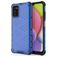Mobigear Honeycomb Coque Samsung Galaxy A03s Coque arrière Rigide Anti-Chocs - Bleu