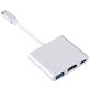 Mobigear - Hub USB-C vers HDMI / USB-A / USB-C - Argent
