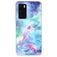 Mobigear Marble Coque Huawei P40 Coque arrière en TPU Souple - Bleu