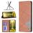 Mobigear Rhombus Slim Housse Realme C31 Etui - Marron