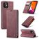 Caseme 013 Housse iPhone 12 Pro Etui Porte-Monnaie - Rouge