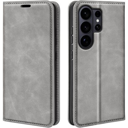 Mobigear Retro Slim Housse Samsung Galaxy S26 Ultra Etui Porte-Monnaie - Gris