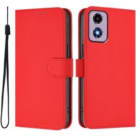 Mobigear Urban Wallet Housse Motorola Moto G04 Etui Porte-Monnaie - Rouge