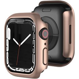 Mobigear Colors Coque Apple Watch - 45 mm Thin Coque Rigide - Rose doré