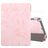 Mobigear Tri-Fold Marble Coque iPad 8 (2020) Etui + Porte-crayon - Rose