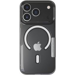 Nudient Thin Magsafe Transparent iPhone 17 Pro Plastique rigide Coque arrière - Transparent