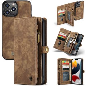 Caseme 008 Housse iPhone 13 Pro Max Etui avec Coque Détachable Porte-Monnaie - Marron