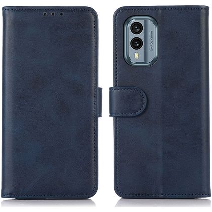 Mobigear Wallet Housse Nokia X30 Etui Porte-Monnaie - Bleu