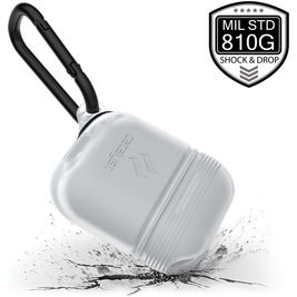 Catalyst Waterproof Coque Apple AirPods 1 Coque Imperméable en Silicone Souple - Blanc