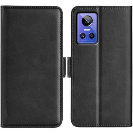 Mobigear Slim Magnet Housse Realme GT Neo 3 Etui Porte-Monnaie - Noir
