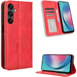 Mobigear Sensation Housse Samsung Galaxy M55 Etui Porte-Monnaie - Rouge