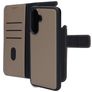 Mobiparts Housse Samsung Galaxy A56 Etui avec Coque Détachable en Cuir Véritable Porte-Monnaie - Taupe