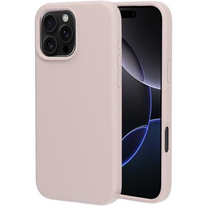 Mobiparts Coque iPhone 16 Pro Max Coque arrière en Silicone - Soft Salmon