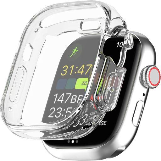 Mobigear Crystal Coque Apple Watch Ultra - 49 mm Coque Rigide - Transparent