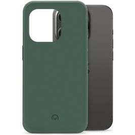 Mobilize Rubber Gelly Coque iPhone 15 Pro Coque arrière en TPU Souple - Matt Green
