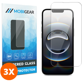 Mobigear iPhone 17e Verre trempé Protection d'écran - Compatible Coque (Lot de 3)