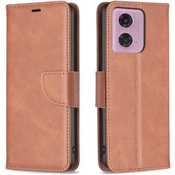 Mobigear Excellent Housse Motorola Moto G04 Etui Porte-Monnaie - Marron