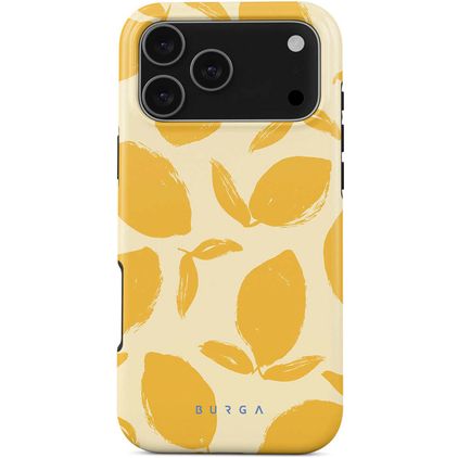 Burga Tough iPhone 17 Pro Max MagSafe Plastique rigide Coque arrière Antichoc - Lemon Tart